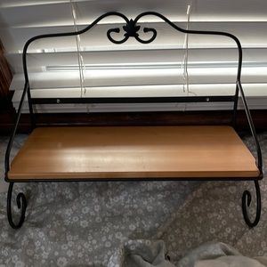 Longaberger wrought iron wall shelf
